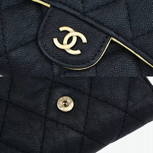 authenticity guaranteed CHANEL CC Logo Matelasse Trifold Compact Wallet - Picture 13 of 16